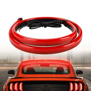 Universal Car Through-Body Led Tail Light with Flowing Turn Signal, High-Position Brake Light, High-Brightness Warning Light, Anti-Rear Collision