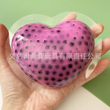 创意跨境新款恶搞整蛊仿真挤痘痘爱心发泄玩具挤痘痘骷髅头批发
