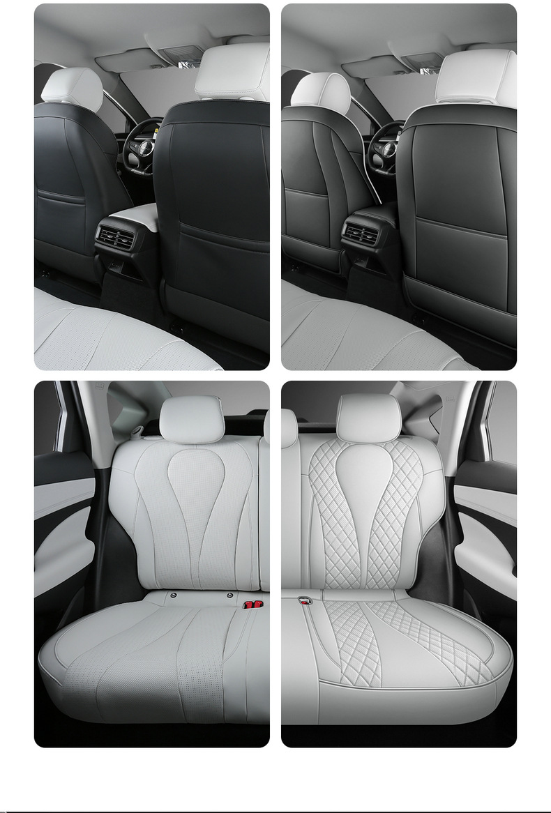 Custom-made perforated leather wear-resistant car seat cushion and full-cover seat cover for BYD Sea Lion 06EV/DMI