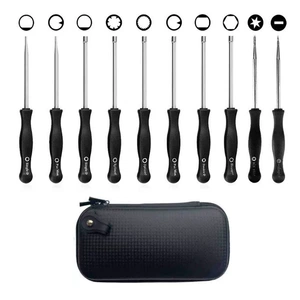 Carburetor adjustment screwdriver set of ten tools, various gear types for lawn mowers, carburetor repair tools