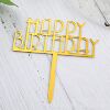 Yayli Cake Respuent Birthday Happy Baked Oppercake Cake Decoration Card 10 Film Direct Sales