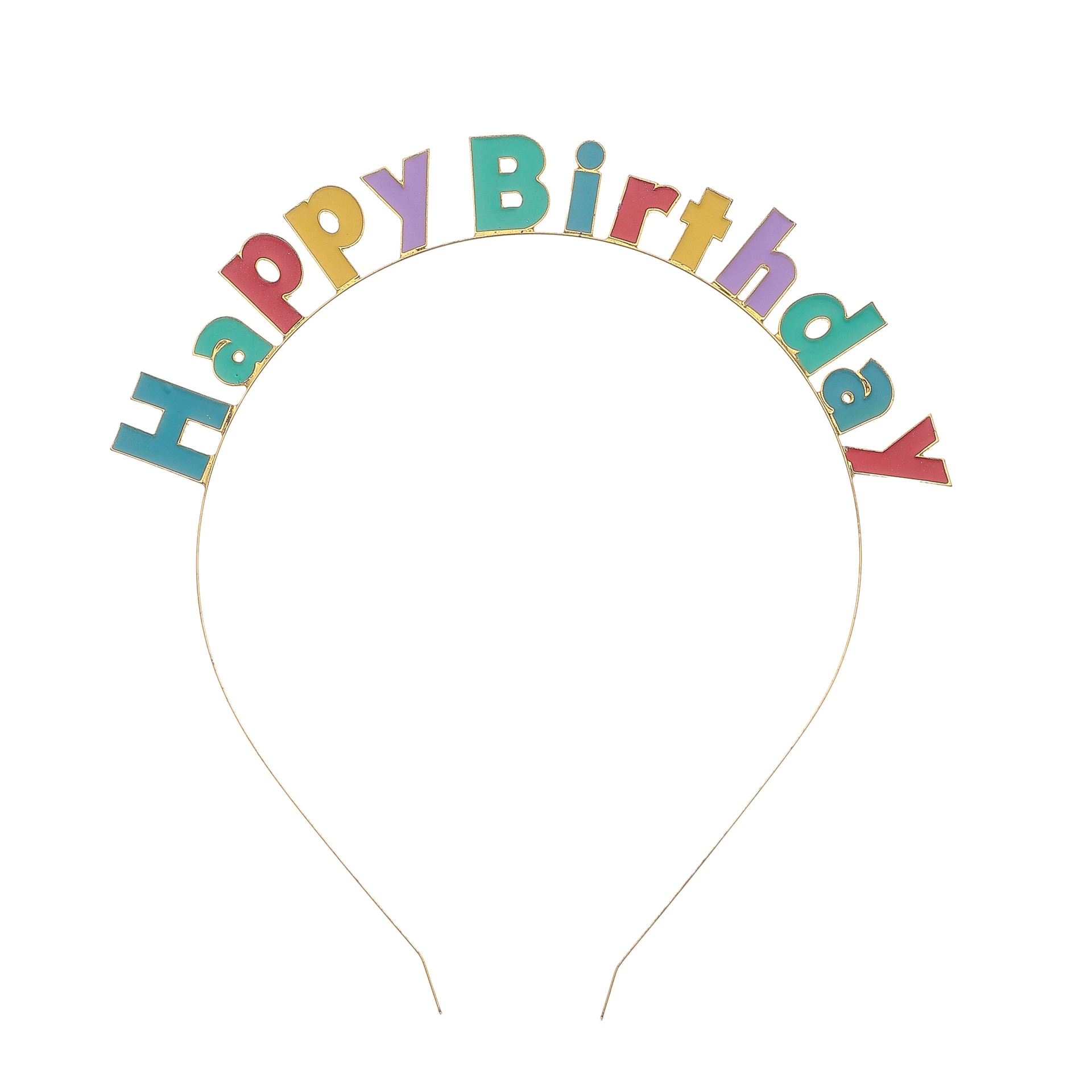 Праздничная повязка на голову IT'S MY BIRTHDAY, отметка молнии, радужная повязка на день рождения, корона тиара