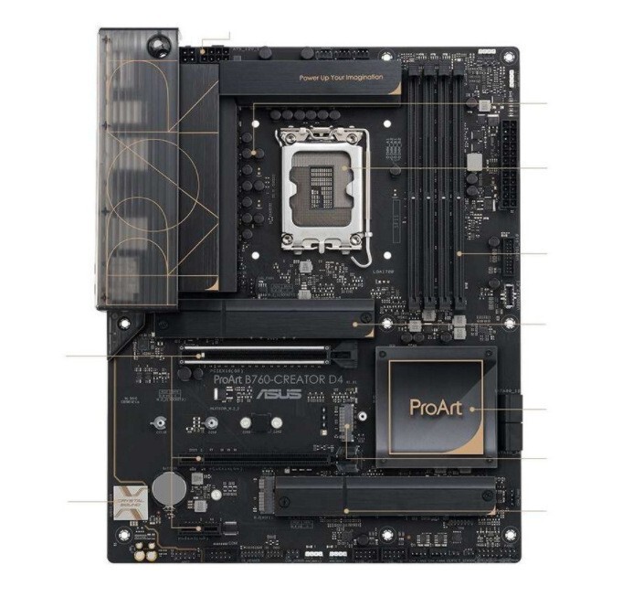 Applicable to Asus PROART B760 CREATOR D4 computer game motherboard support 12/13 generation CPU inventory
