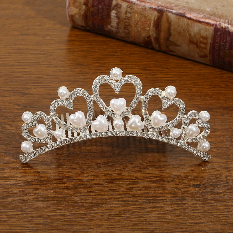 Детская металлическая тиара princess, блестящие стразовые ободки для волос, подарок на день рождения, несколько стилей