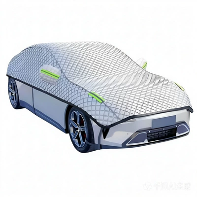 Car snow shield, with thickened aluminum-coated film, sunshade - extended-version-of-the-sedan-full-engine-coverage