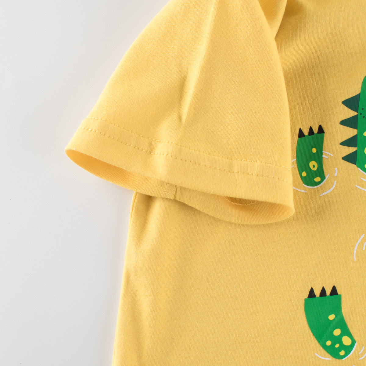 27kids ropa para niños coreanos camiseta de manga corta para niños de verano cocodrilo ropa de bebé para niños