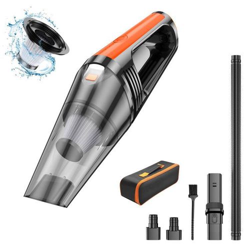 New wireless car vacuum cleaner wet and dry high power portable handheld car vacuum cleaner with light wholesale