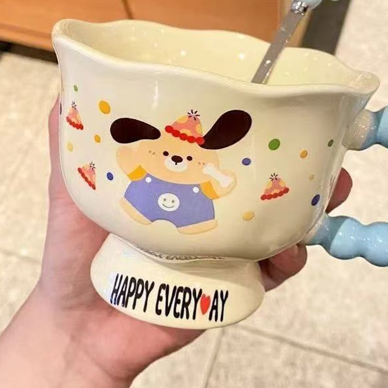 可爱卡通ins马克杯高颜值杯子陶瓷情侣水杯送女生生日礼物伴手礼|undefined