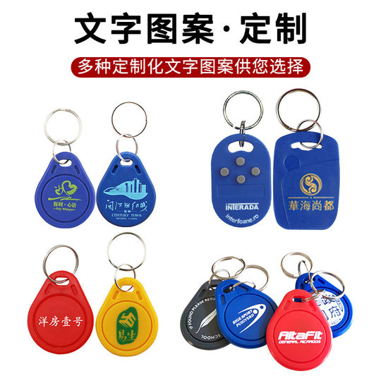 ID copy card H-125K can be repeatedly erased key chain cell entrance guard unit door building induction swipe card 8265