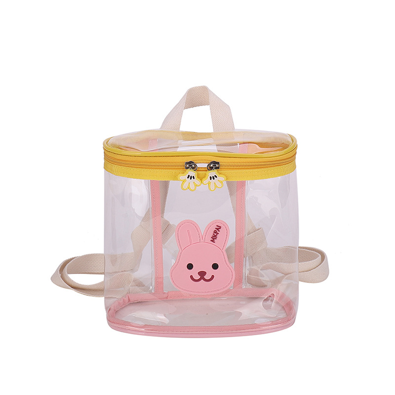 Jardín de infantes mochila para niños lindos osos bolsas de jalea transparentes para niños y niñas nuevas mochilas para niños a prueba de rociadores comercio exterior