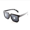 Geometric mosaic, funny black sunglasses, 2022 collection, new collection