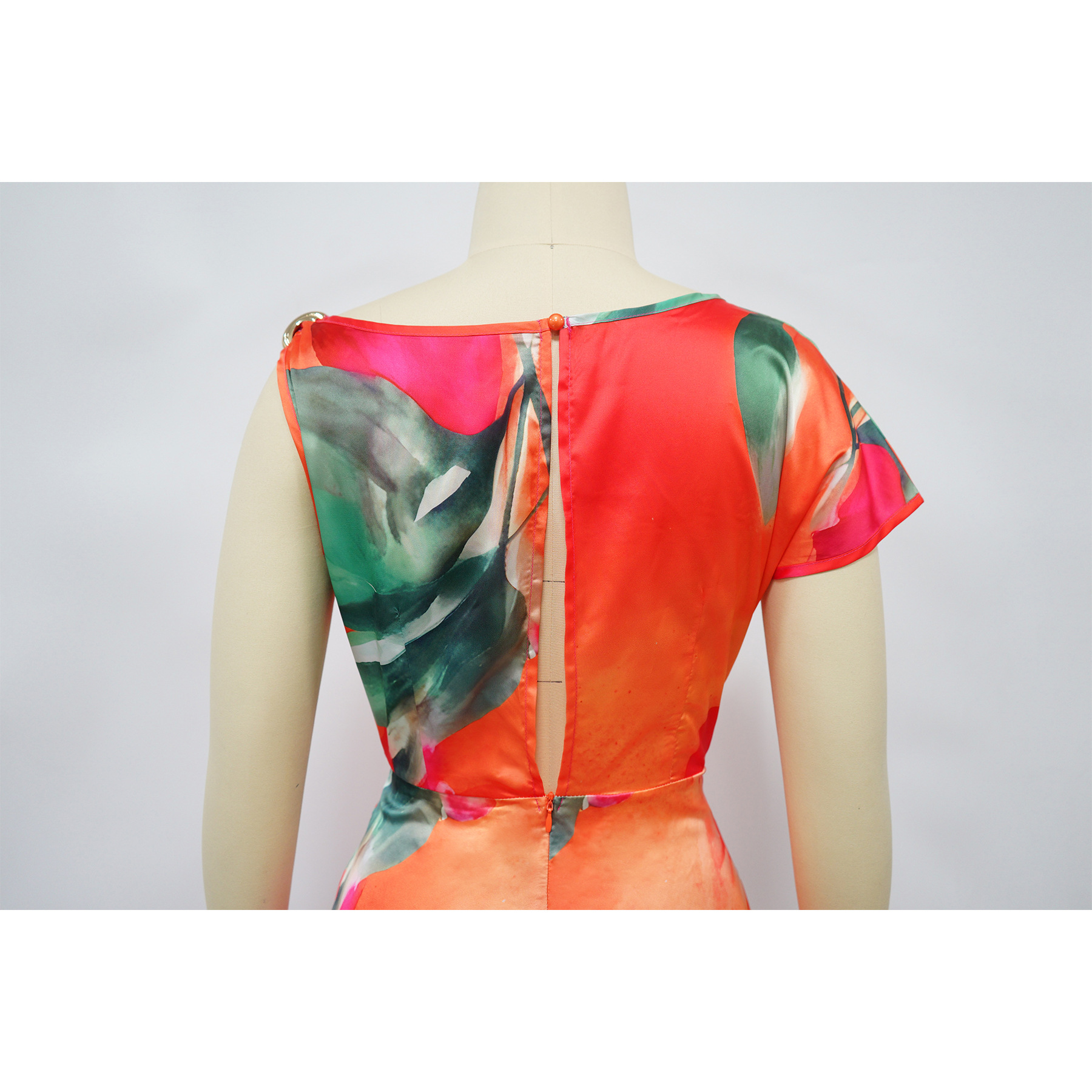 European And American Fashion Women's Backless Asymmetrical Printed Jumpsuit Sexy Casual Style Direct Sale From Factory_ecoleips.com