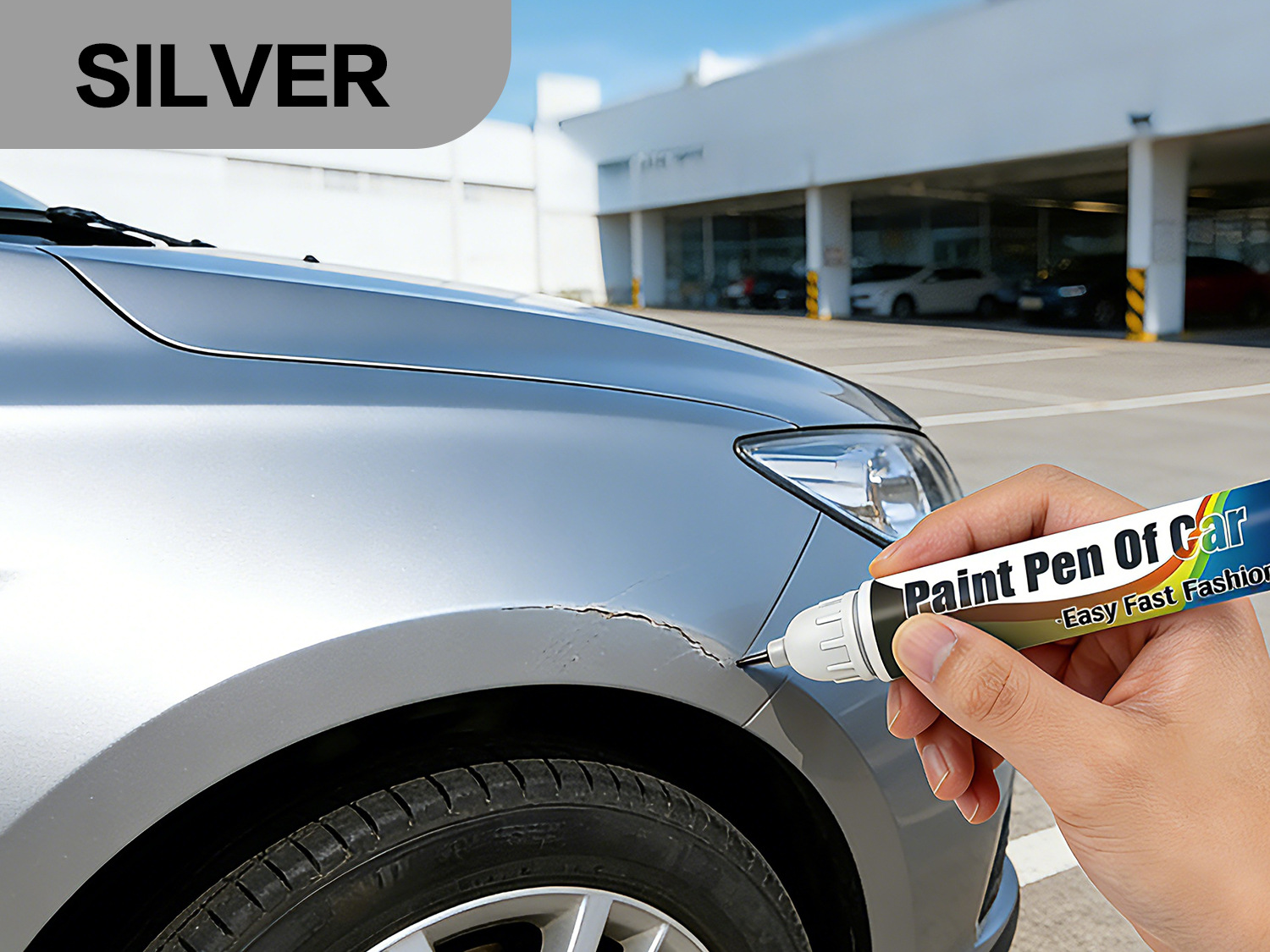 Factory Direct Sale Car Paint Repair Pen Pearl White Black Silver Car Paint Scratch Universal Scratch Repair Tool Cross-Border