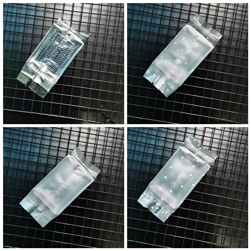 Pastel de piña bolsa de embalaje bolsa de plástico bolsa de galletas pastelería sellado de calor para hornear embalaje PP bolsa esmerilada 100 piezas