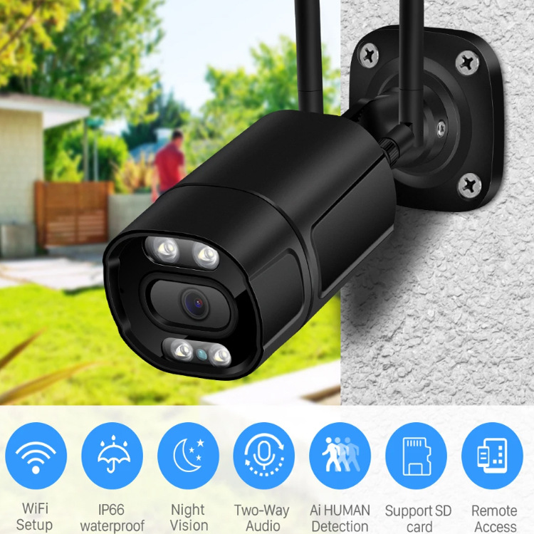 跨境监控摄像头 ip camera wifi无线监控摄像头  web camera V380