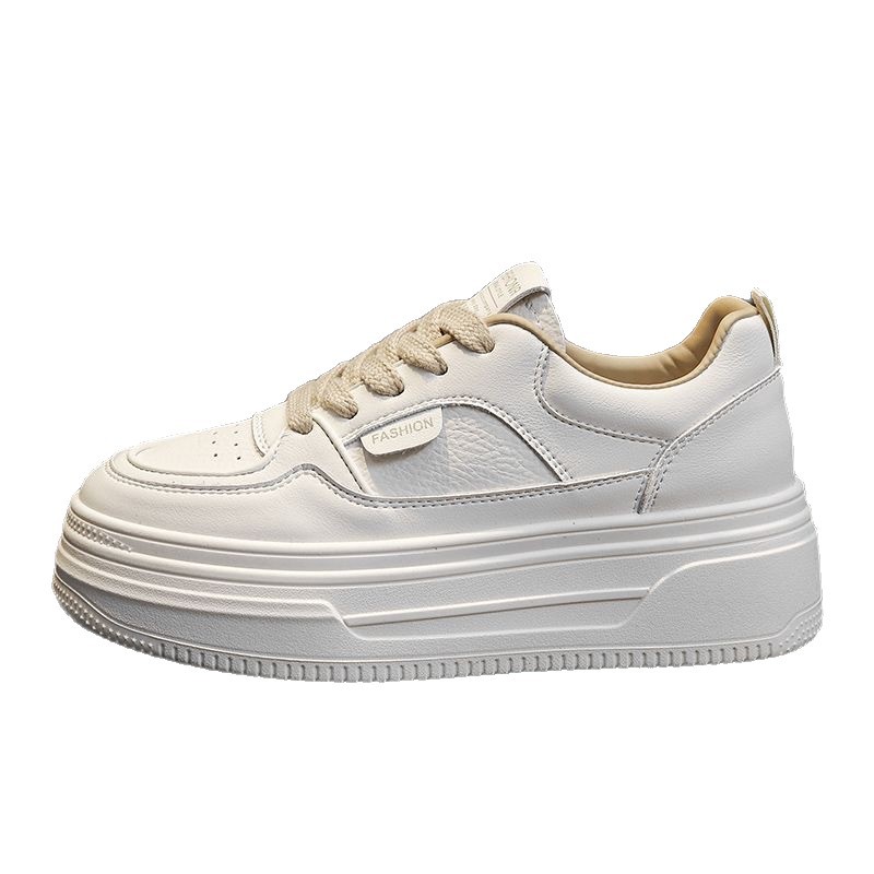 2026 primavera nuevos zapatos blancos con suela gruesa transpirable nuevos zapatos deportivos ligeros y casuales delgados para mujeres