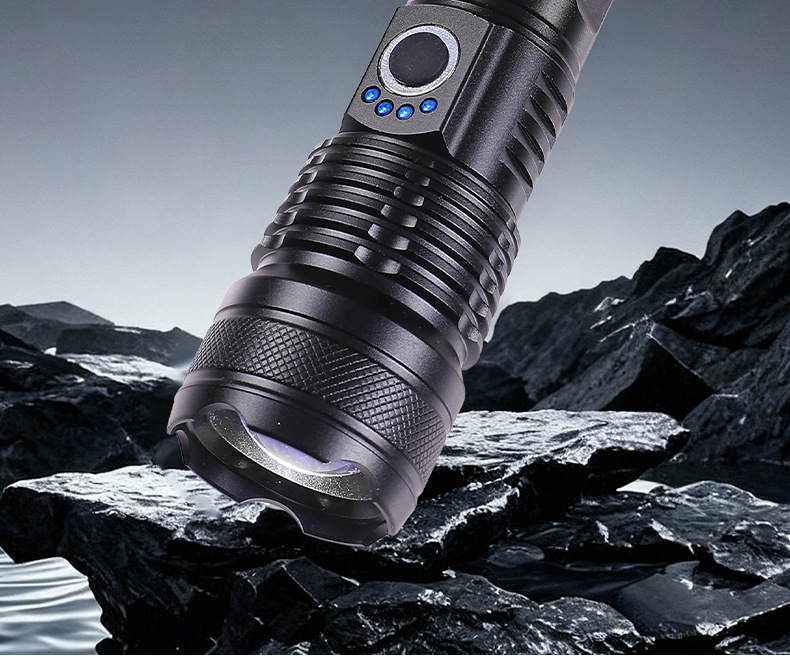 Strong Light Flashlight, Rechargeable, Ultra-Bright, Long-Range Flashlight, Portable, Multi-Functional Outdoor Led Light, Foreign Trade Wholesale