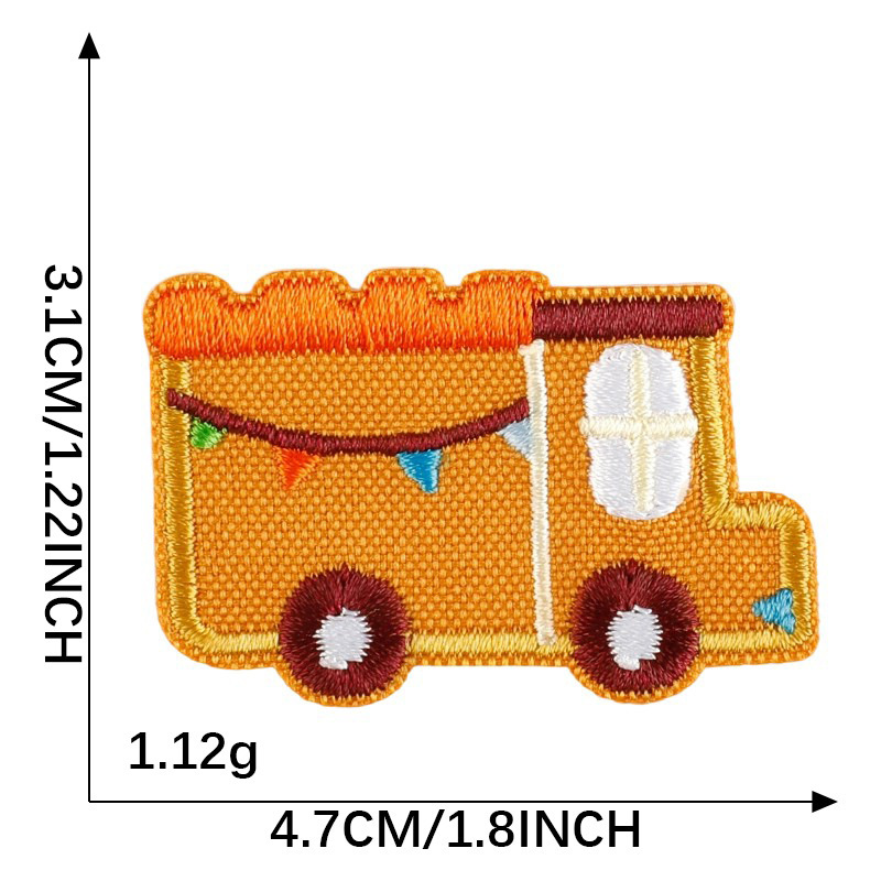 コンピュータ刺繍ラベルかわいい刺繍ステッカー韓国語版 diy 装飾パッチステッカー自己粘着オリジナル漫画車布ステッカー|undefined