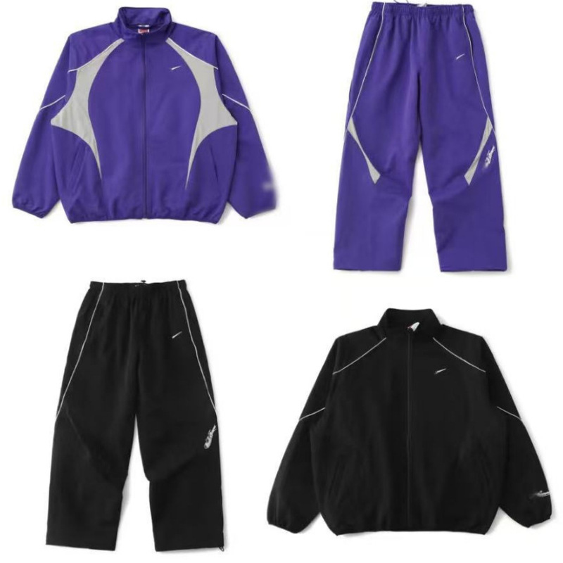 Cross-border celebrity-style Suprex Nike co-branded jacket with embroidered cuffs and zipper, unisex sports suit Cross-border celebrity-style Suprex Nike co-branded jacket with embroidered cuffs and zipper, unisex sports suit