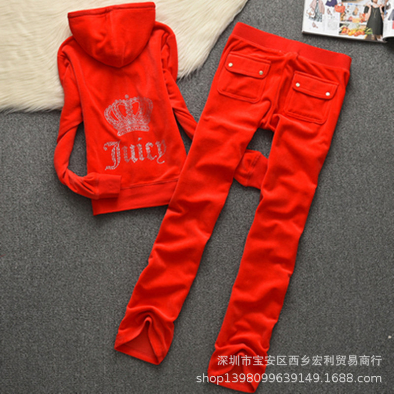 New velvet sports fashion suit women's 