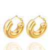 Small design earrings stainless steel, Amazon, suitable for import, 18 carat, wholesale
