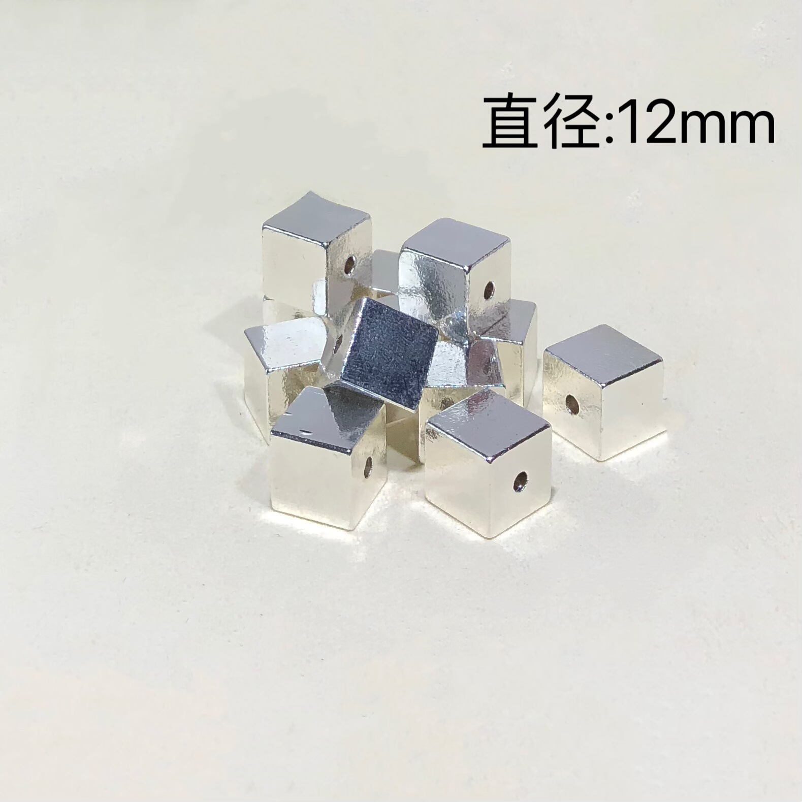 High Color Retention 18K Gold-Filled Crystal DIY Accessories Square Sugar Cube Spacer Bracelet Necklace Beaded Accessories