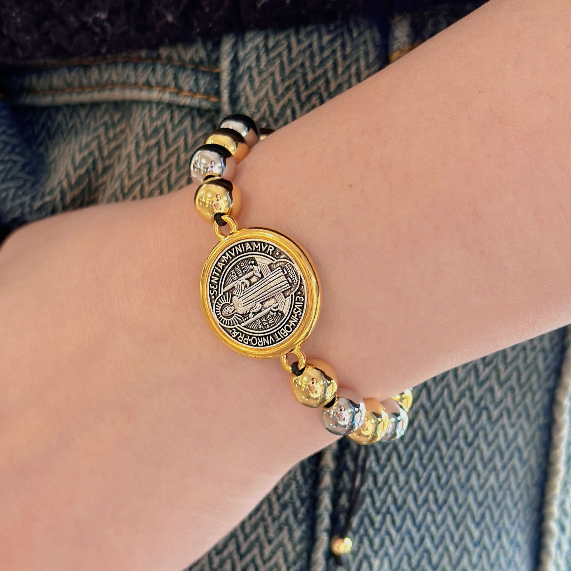 Χαλκός Αναψυχή Ρετρού Ηλεκτροπλασιασμός Εικόνα Βραχιόλι display picture 3