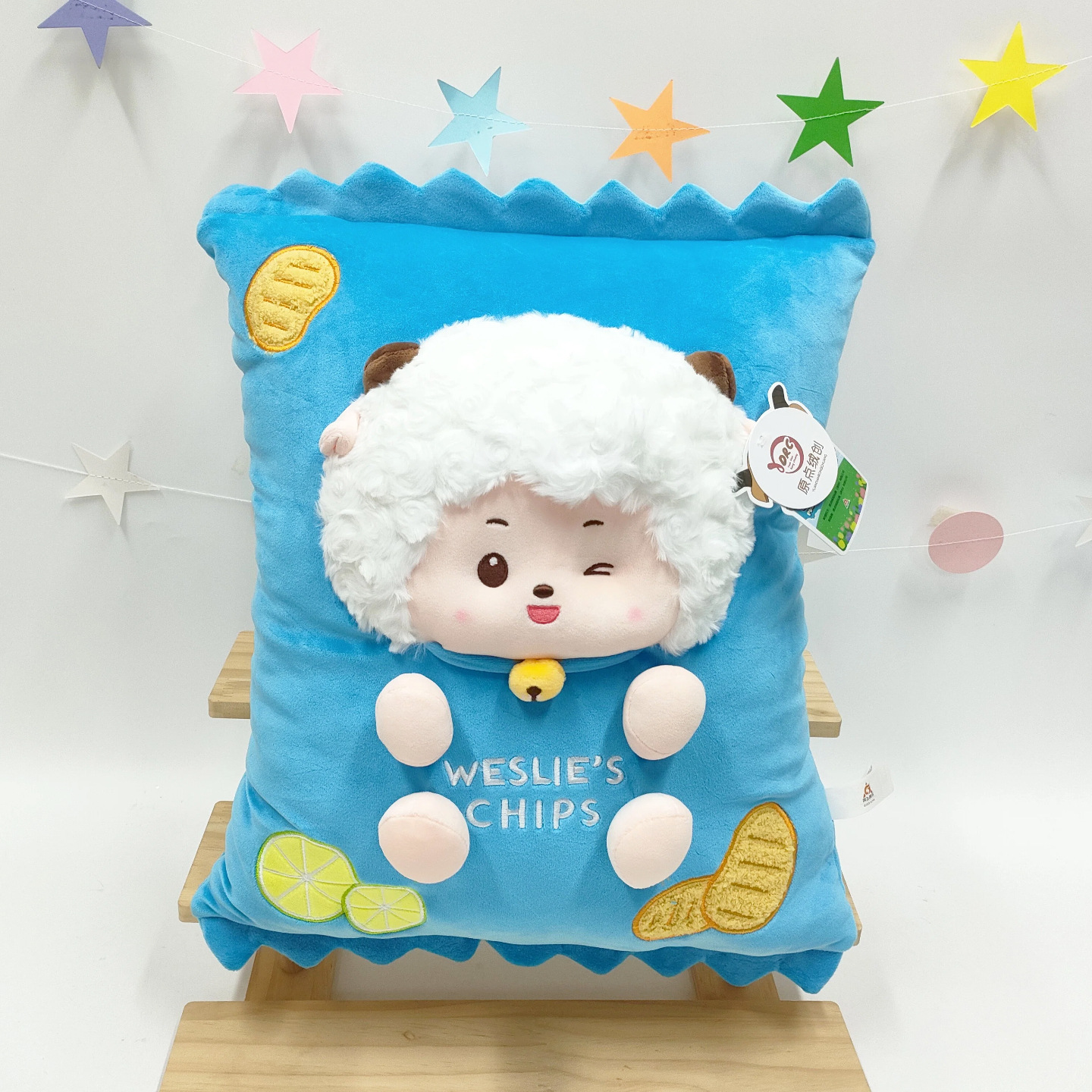 หมอนมันฝรั่งทอด (48ซม.*32ซม.*18ซม.)-แพลเชนท์โกท (550ก.) / ดูคำอธิบายสี