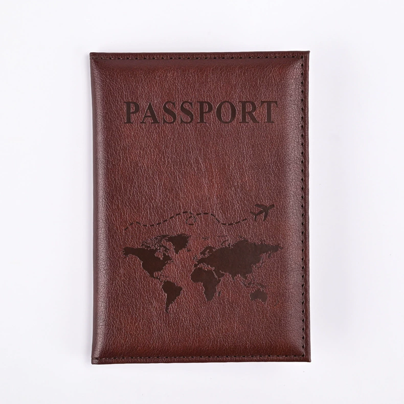 Passport case, polyurethane protective cover, compact 10.8×10.2×0.7 cm, multi-color options