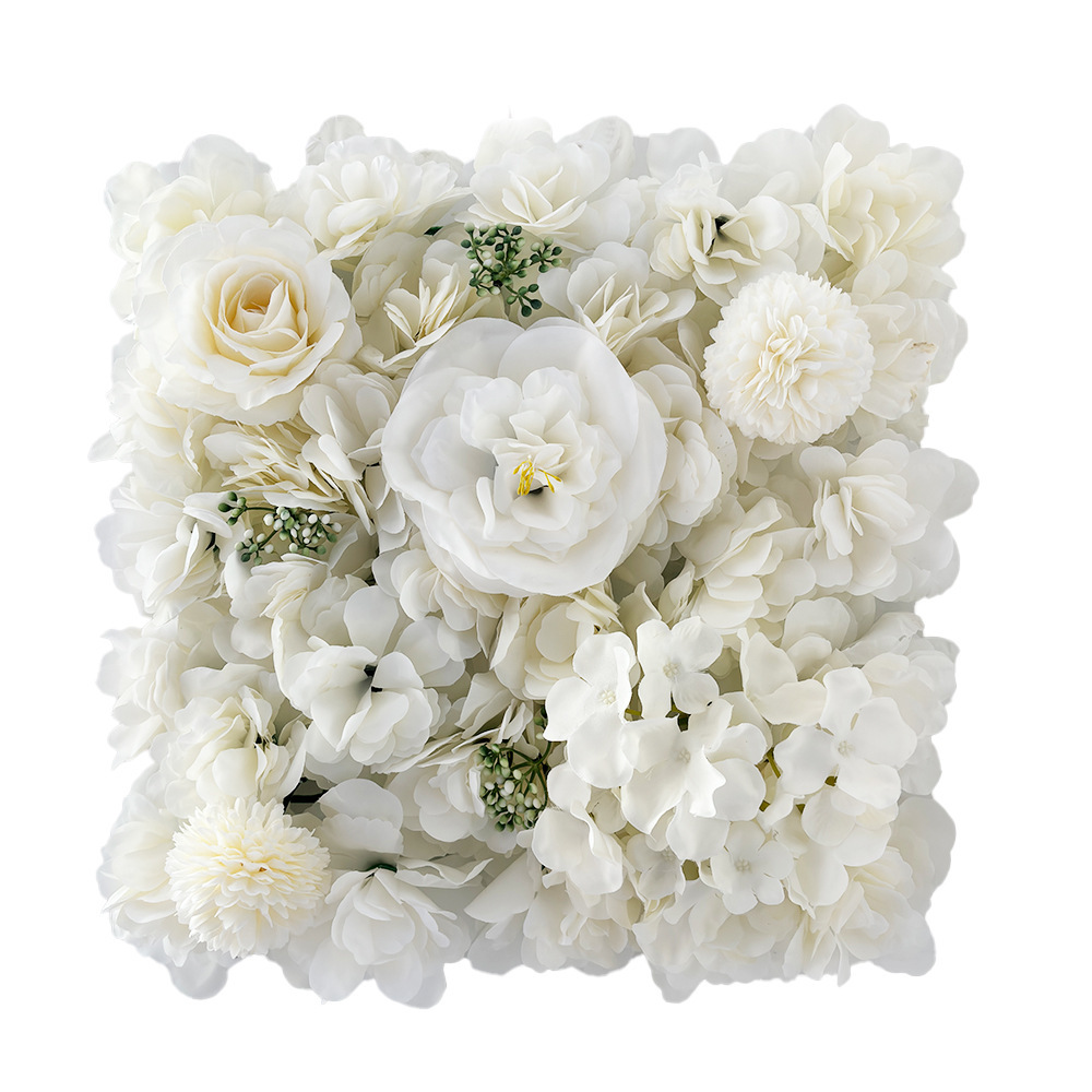 Pared de flores simulada rosa pared de plantas de bodas artículos de fondo decoración pared de flores falsas peonía diseño de fila de flores del centro comercial
