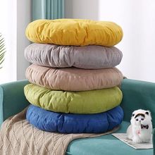 亚麻蒲团垫加厚圆形地上家用榻榻米垫子客厅飘窗宿舍椅垫懒人坐垫