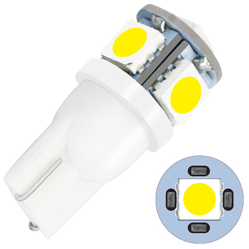 Cross-border exclusive supply of t10 width indicator LED car lights 5SMD decoded high-brightness license plate lights indoor roof lights 5050 car lights