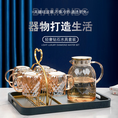 新款玻璃冷水壺耐高溫防爆涼水壺蘭陵壺加厚家用大容量泡茶壺套裝