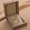 Fashionable necklace stainless steel, chain for key bag , simple and elegant design, does not fade, wholesale