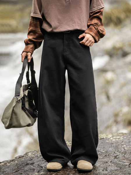 Travel autumn cotton retro trousers