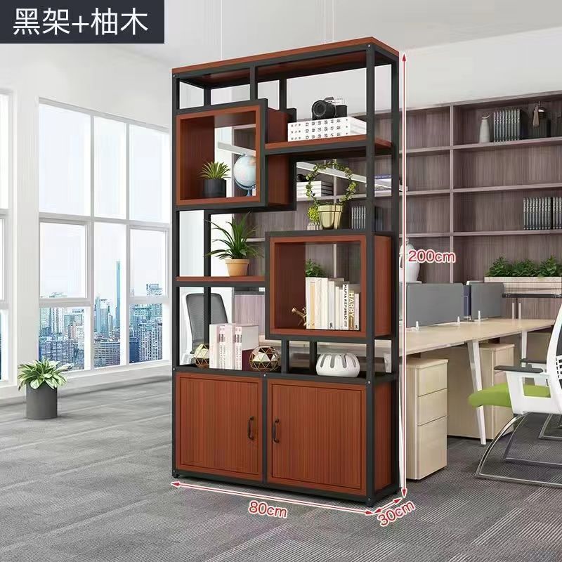 隔断置物架书架落地工业风客厅铁艺屏风办公室柜墙餐厅装饰玄关|undefined