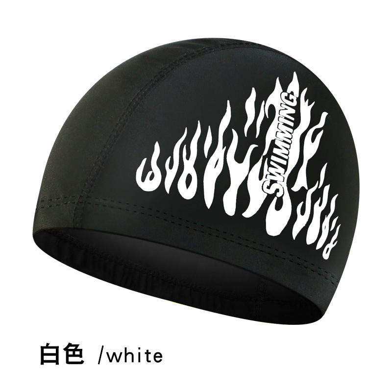 B06 flame cloth cap white