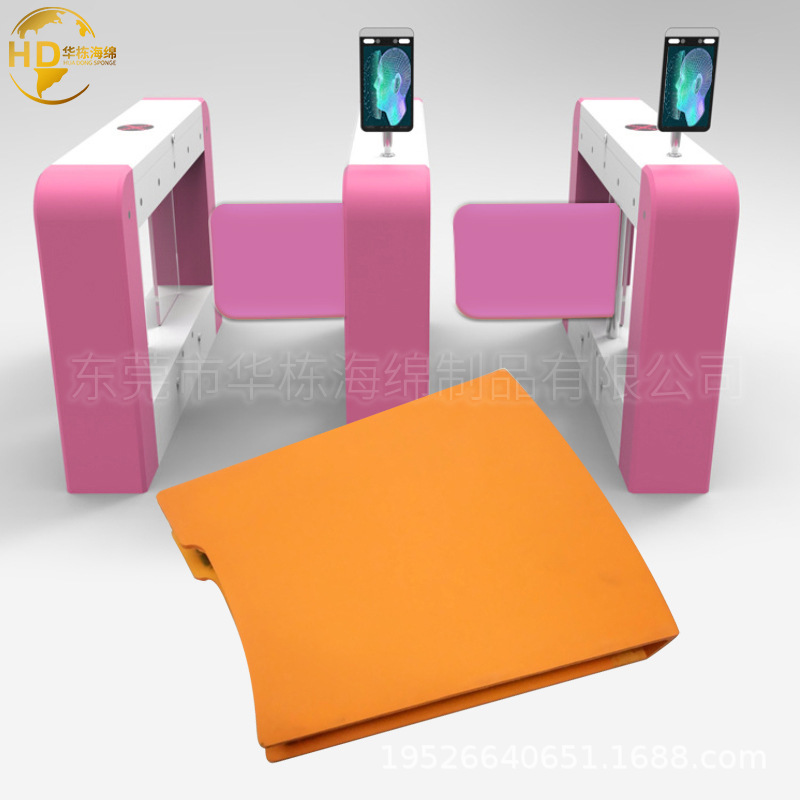 翼闸机软门pu发泡小区闸门刷卡处放行立式软门自结皮自动翼门