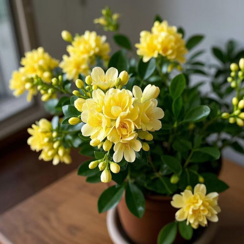 향기 가득한 내한성 노란색