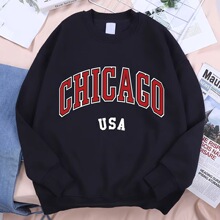 Chicago Usa Classic City Graphic Clothing Sweatshirt Man Har