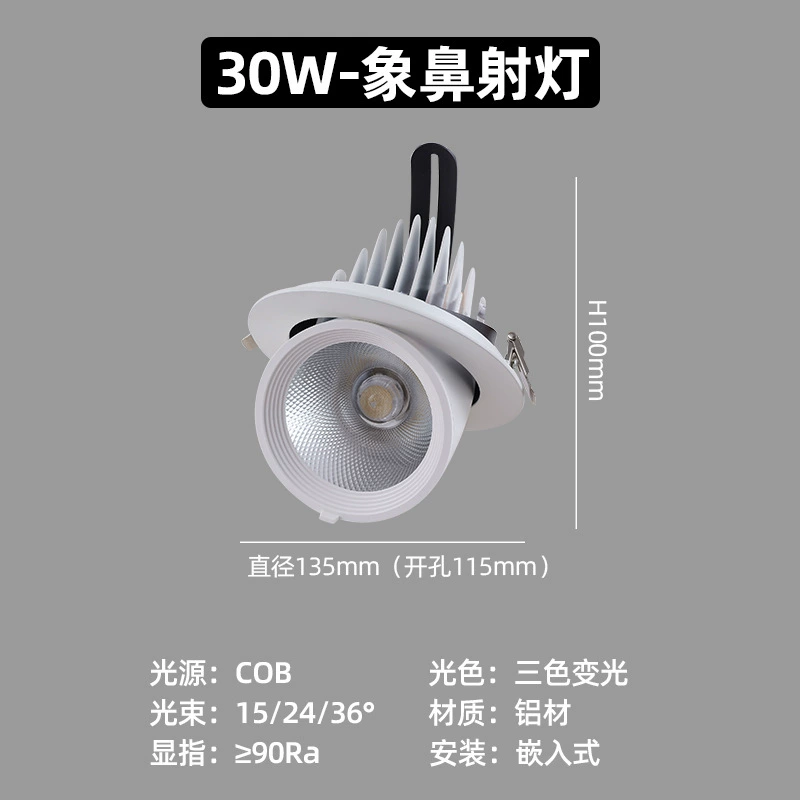 Telescopic LED lights, ceiling light, spot lighting, lamp for hotel