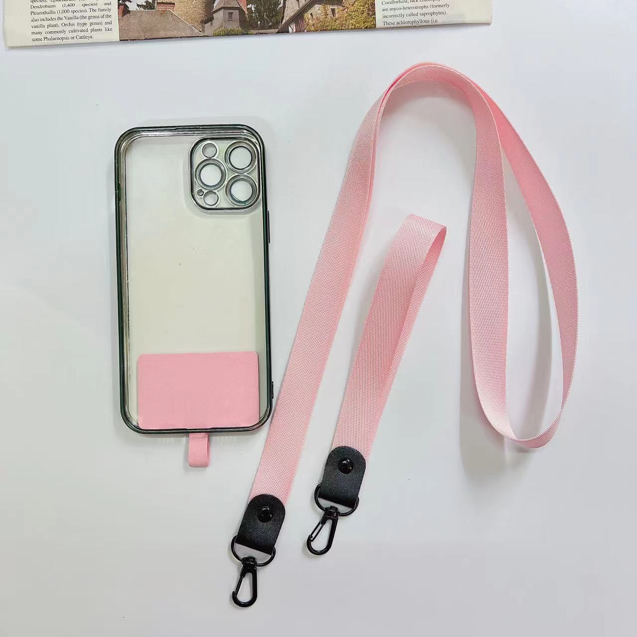 Weaving strap phone case multifunctional keychain chest tag length universal hanging rope detachable patch_voghion.com