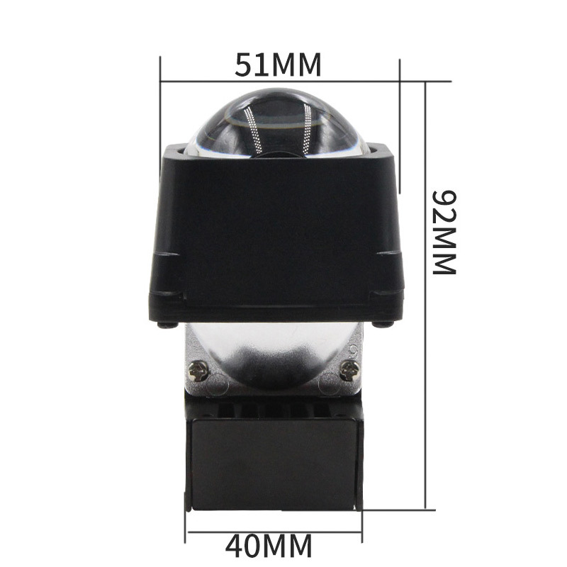 Auto M02 lámpara cuadrada matriz de lente pequeña doble luz alta luz baja adecuada para el espacio pequeño modelo de automóvil faro láser reforma image 8