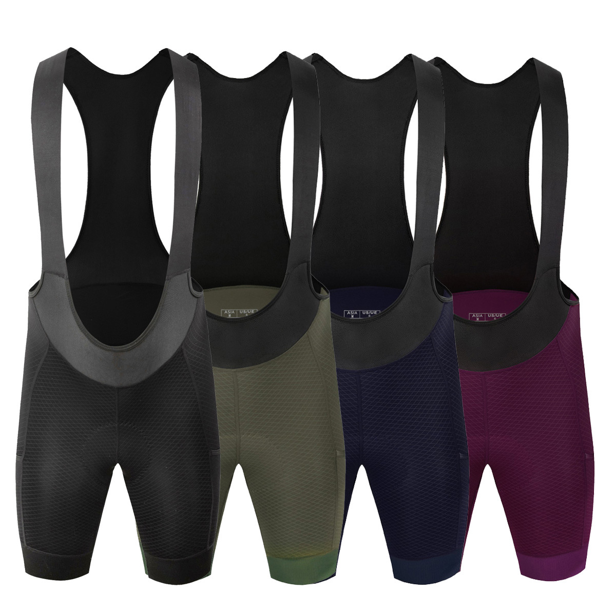 Miloto New Men's and Women's Summer Cycling Bib Shorts Cycling Equipment Side Pockets Nylon Cycling Pants