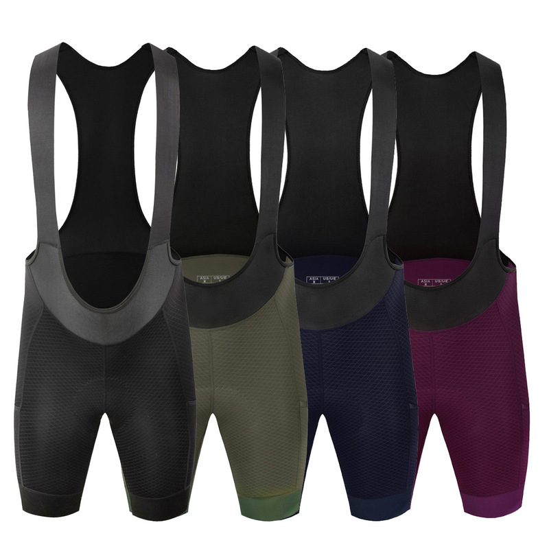 Miloto New Men's and Women's Summer Cycling Bib Shorts Cycling Equipment Side Pockets Nylon Cycling Pants