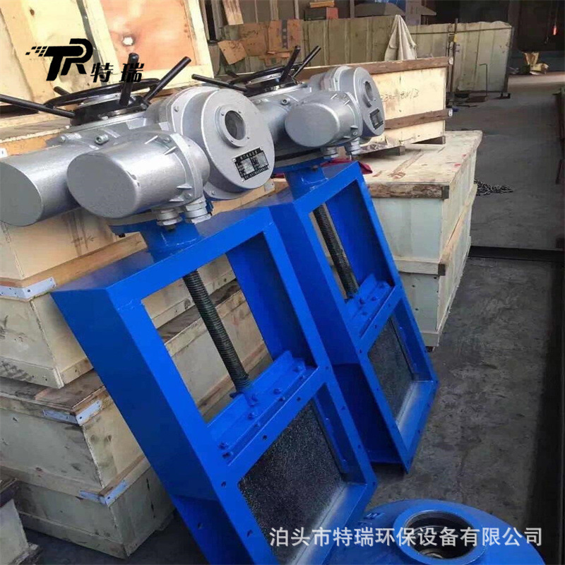 电动插板阀粉尘卸料插板门800型闸氺闸板阀加长杆螺旋闸门厂家