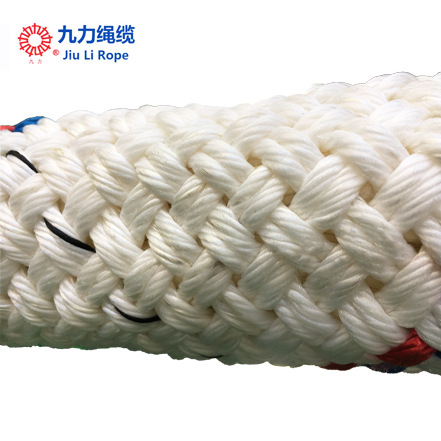 双层编织高分子绳/船用系泊绳/系泊缆/UHMWPE绳/缆绳涤纶外包绳