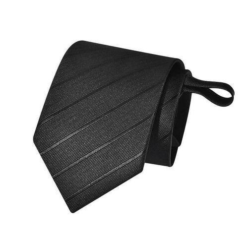 Black Tie Men Zipper Style No-Tie Lazy Man Men's Suit Tie Formal Business Hand-Tied Summer No-Knot Trend