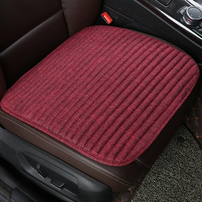 comfortable car cushion Breathable linen – Seat cushion, seat cover - jw-simple-wine-red-single