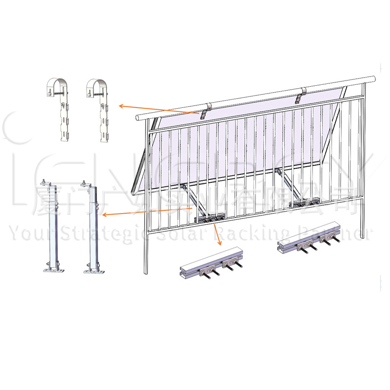 조정 가능한 발 발코니 브래킷